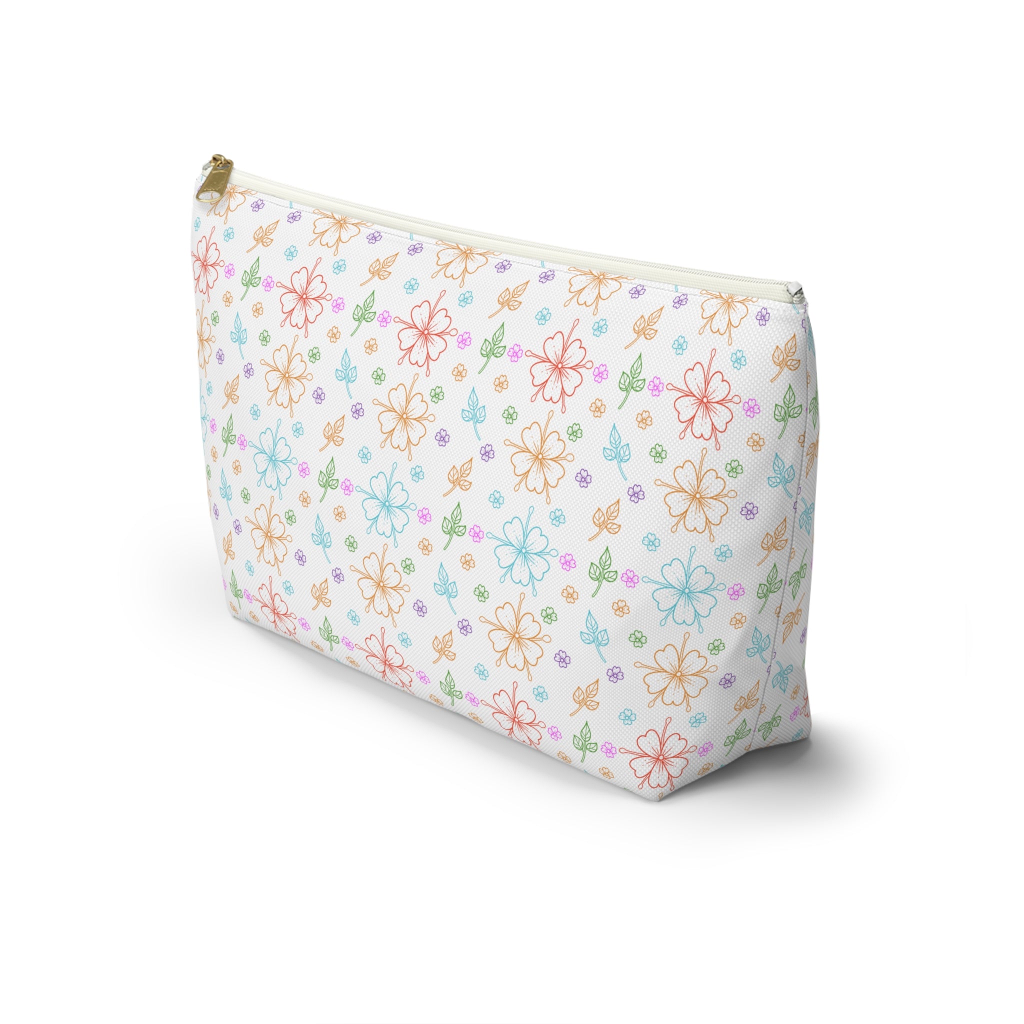 Orchid Outlines Cosmetic Bag