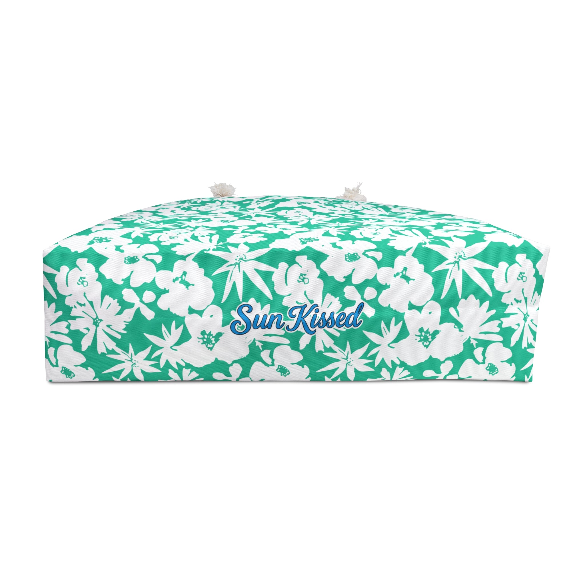 Seafoam Hibiscus Floral Weekender Bag
