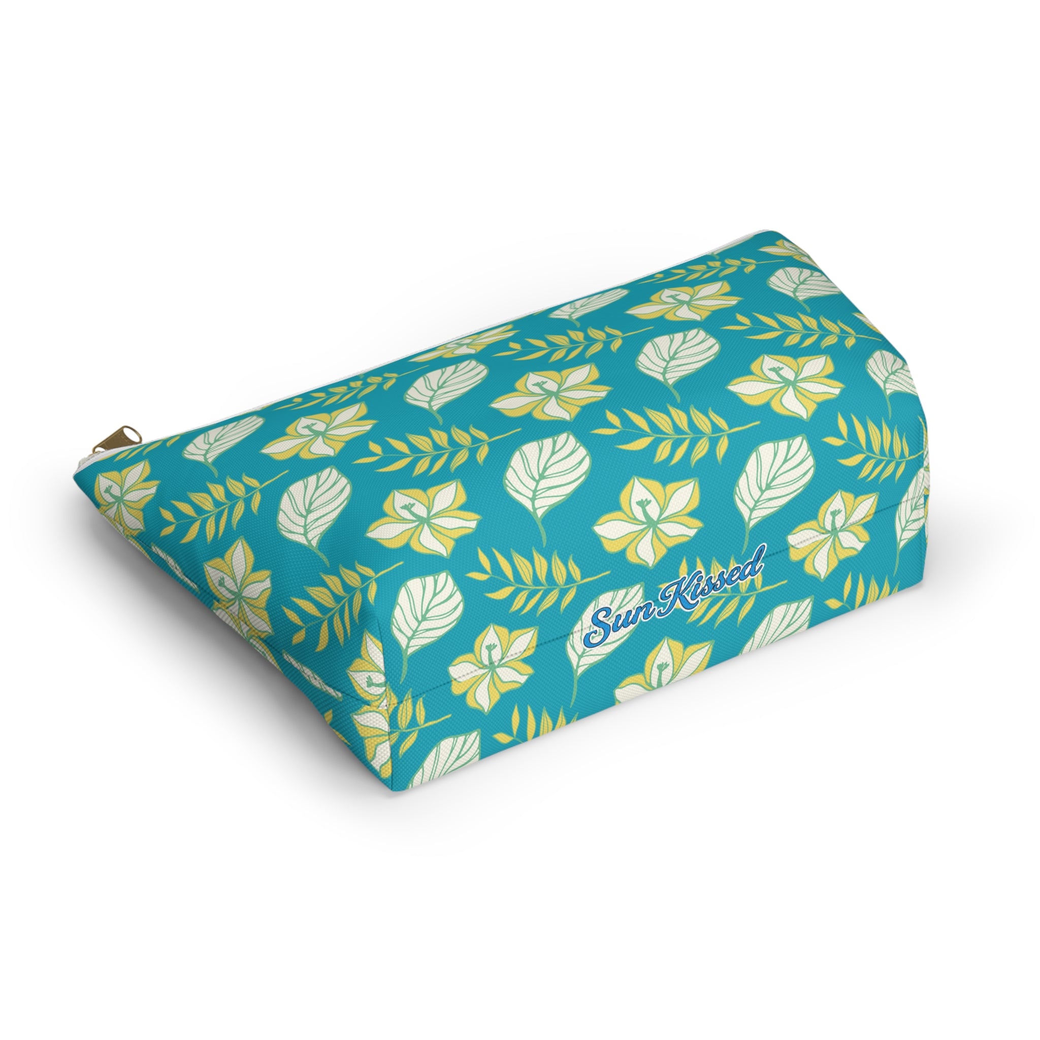 Tropical Island Leaves Cosmetic Bag