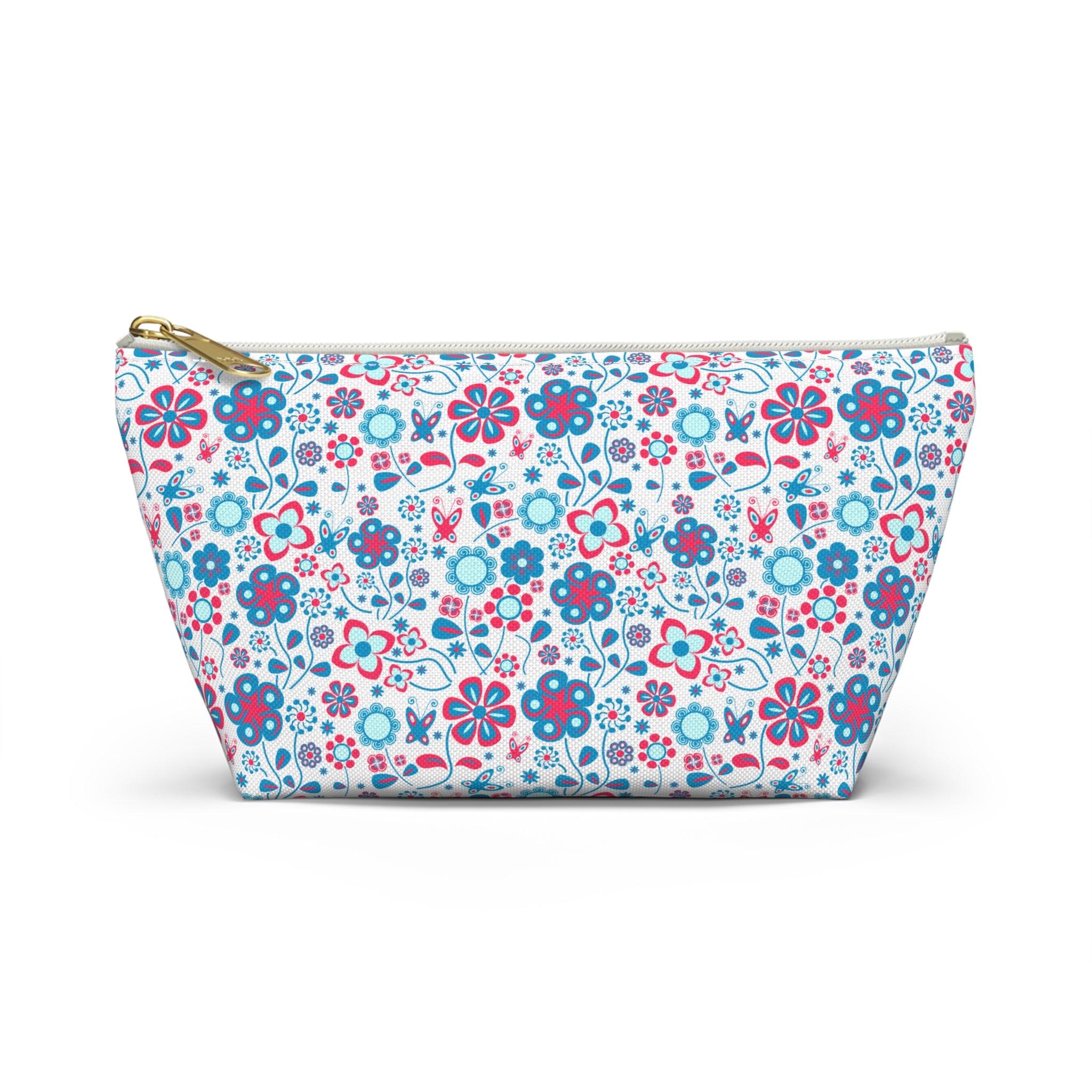 Abstract Pastel Flora Cosmetic Bag
