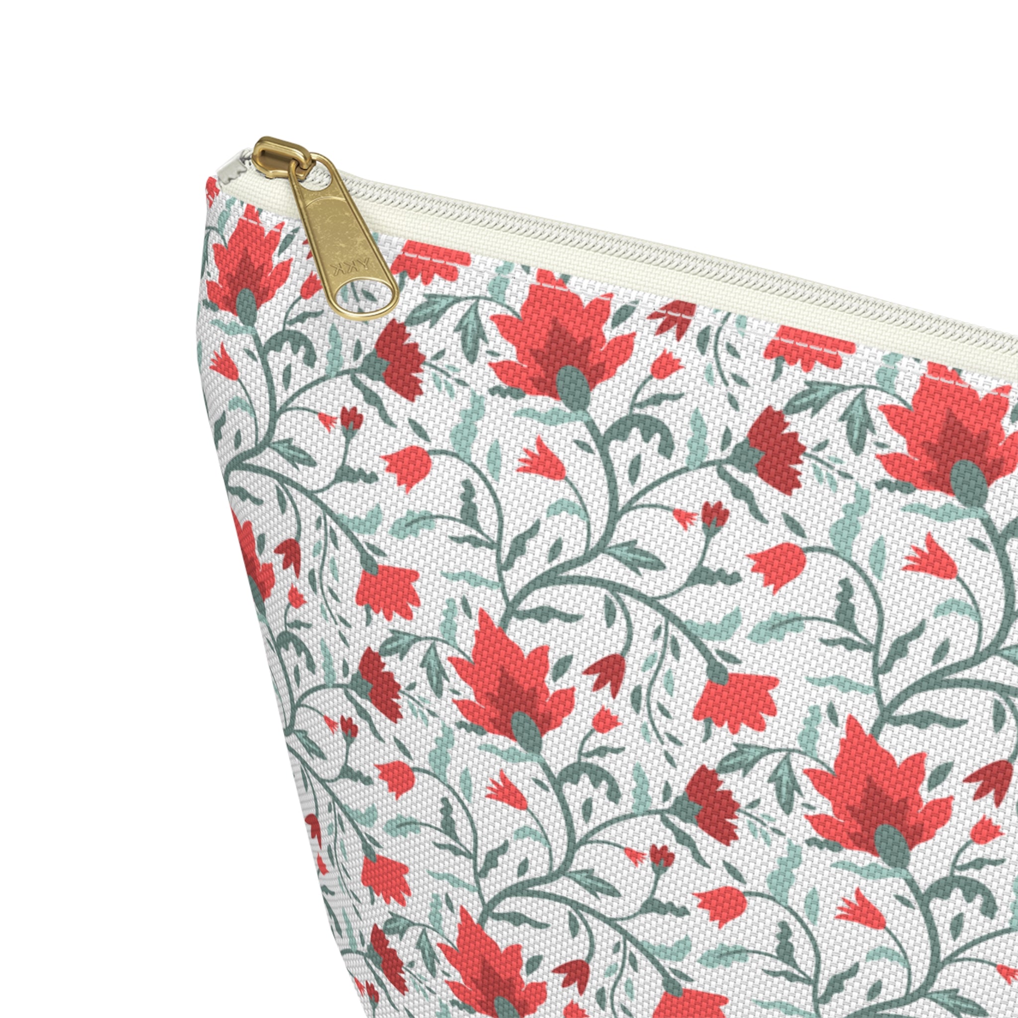 Flowering Vines Floral Cosmetic Bag