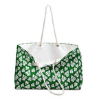 Monstera on Green Weekender Bag