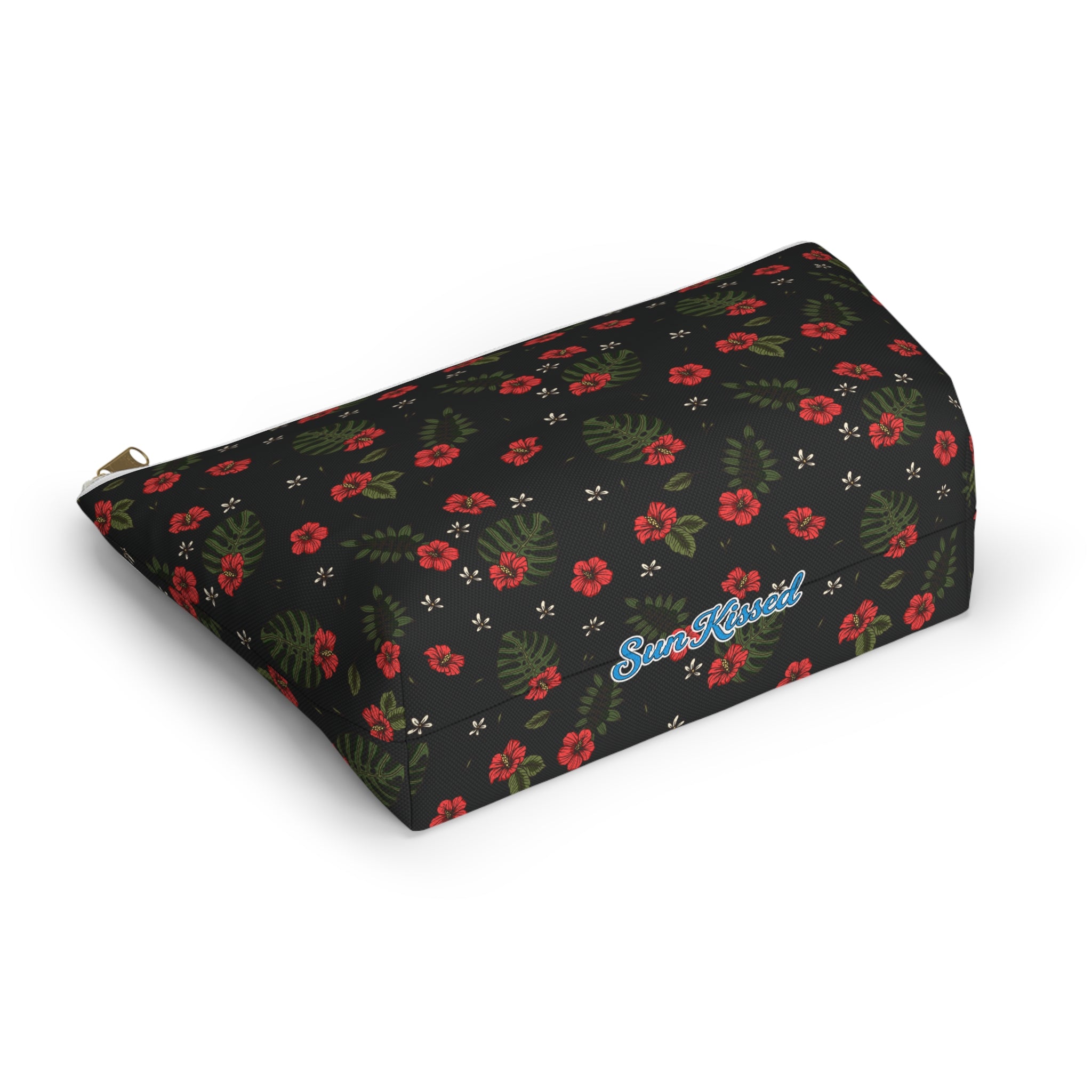 Night Sky Hibiscus Cosmetic Bag
