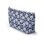 Nautical Blue Hibiscus Cosmetic Bag