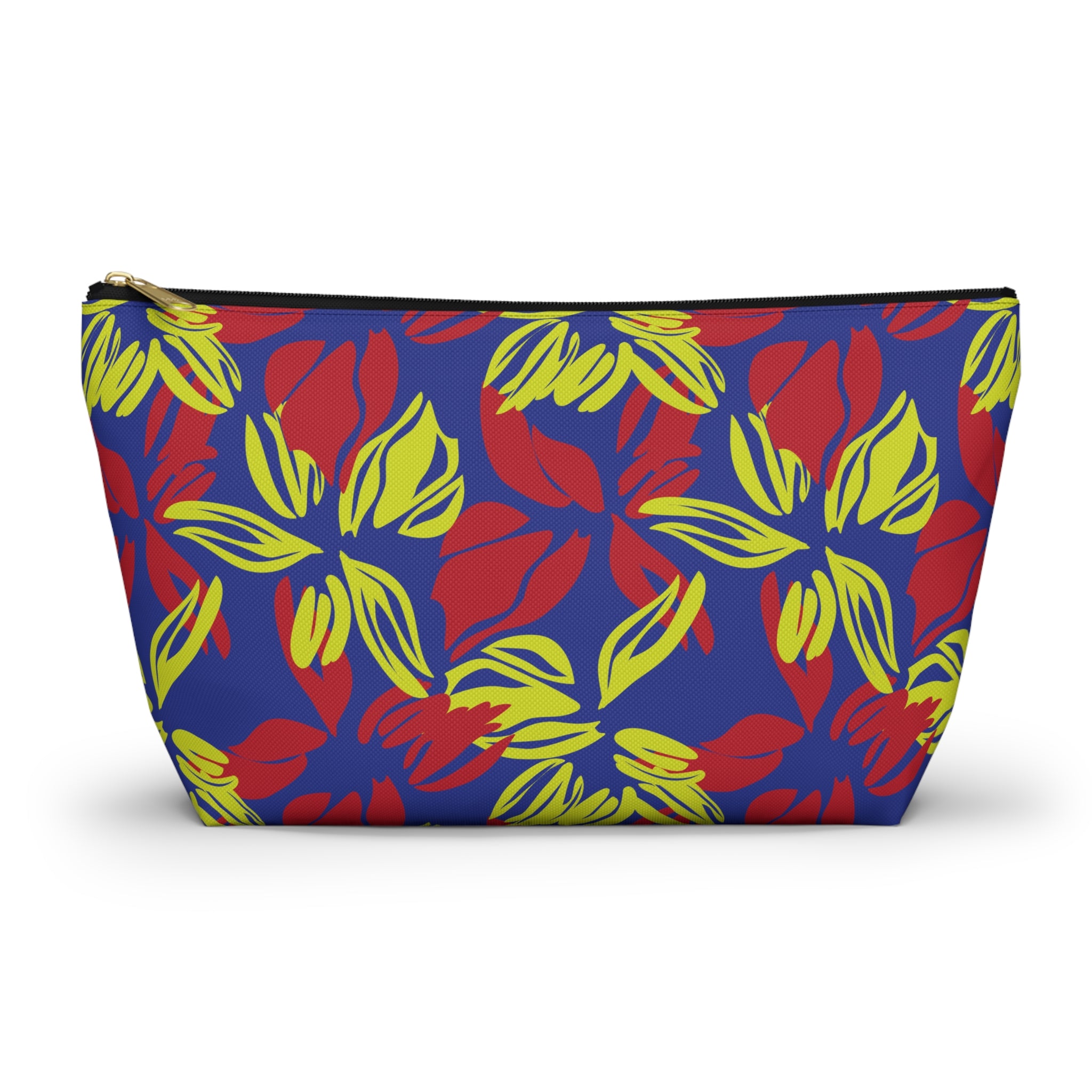 Vibrant Abstract Floral Cosmetic Bag