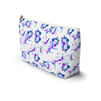 Purple Watercolor Petals Cosmetic Bag