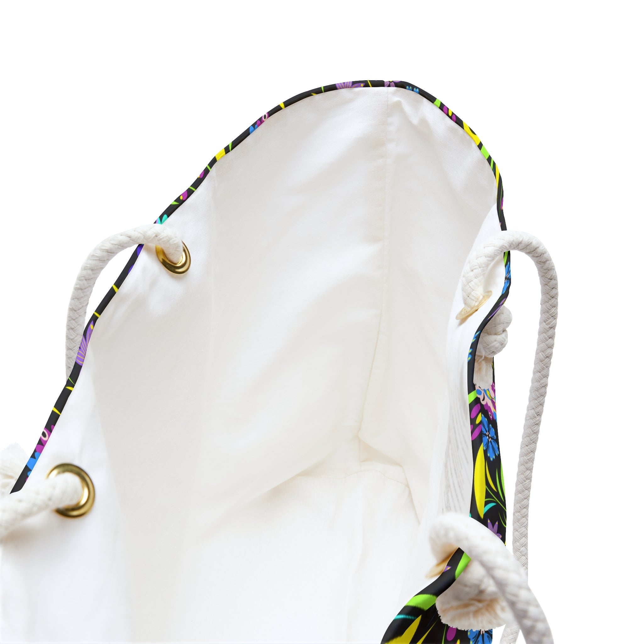 Neon Night Blooms Weekender Bag