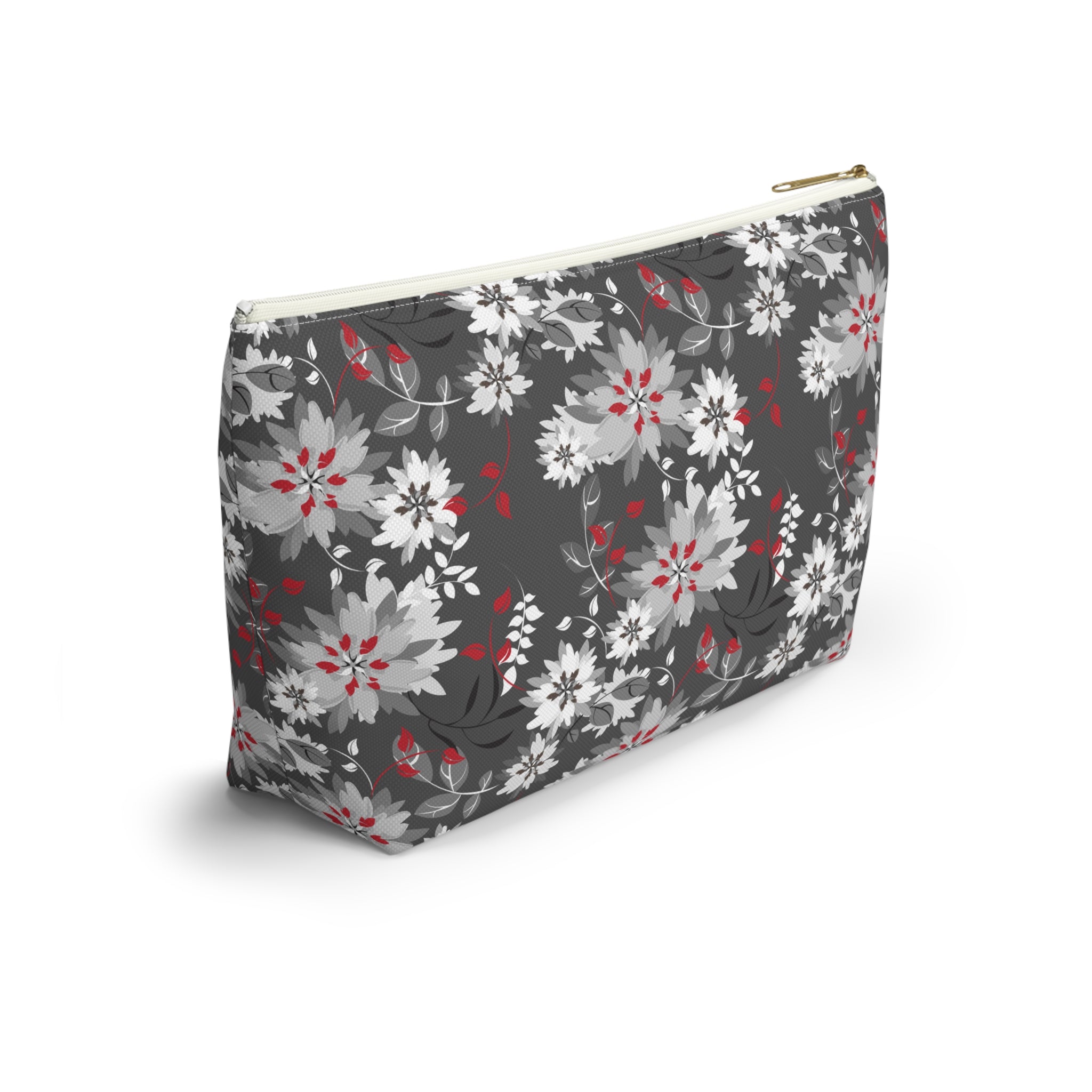 Grey Gardens Floral Cosmetic Bag
