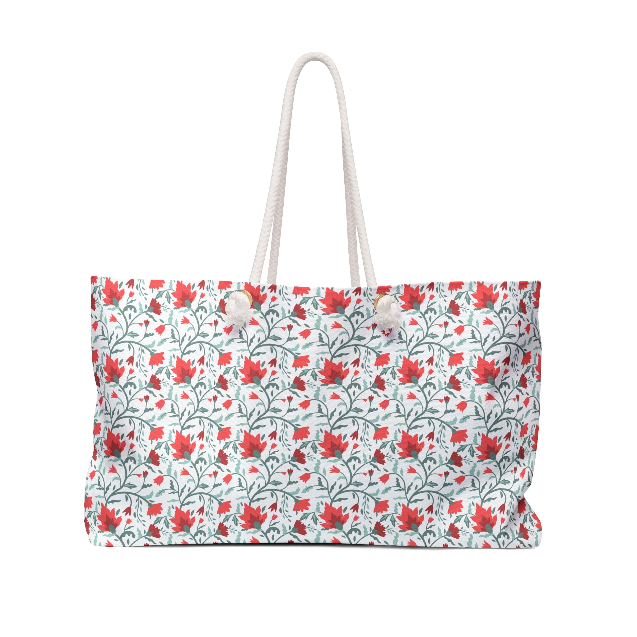 Flowering Vines Floral Weekender Bag