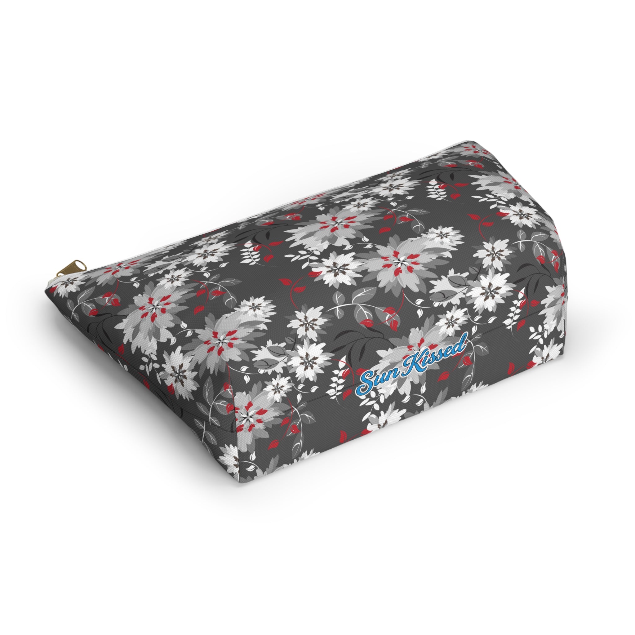 Grey Gardens Floral Cosmetic Bag