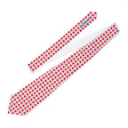 Red Daisy Floral Mens Necktie