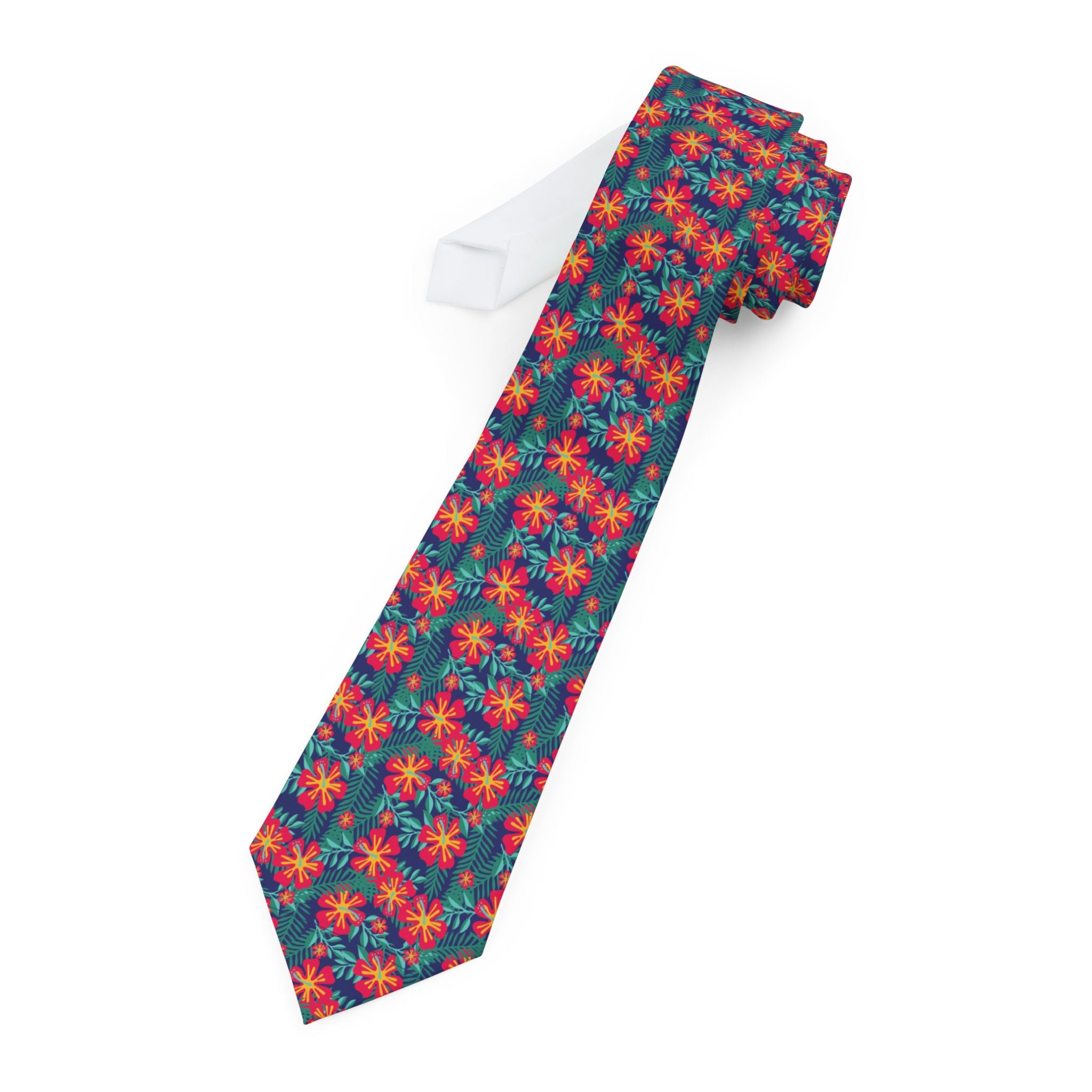 Tropical Jungle Floral Mens Necktie