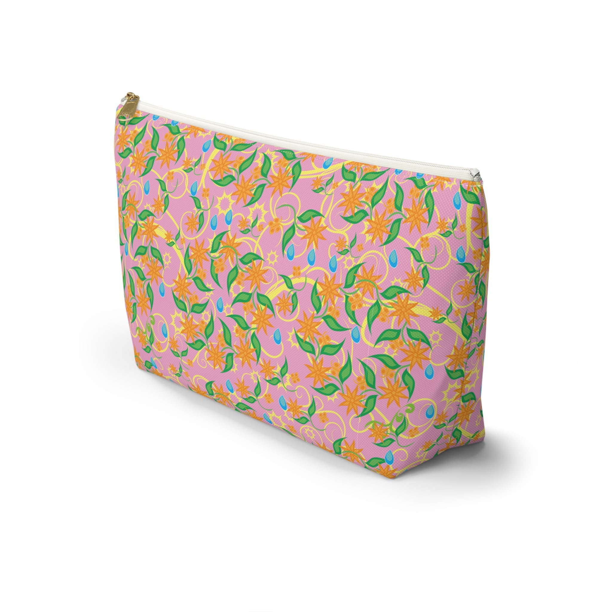 Blooming Floral Pinwheels Cosmetic Bag