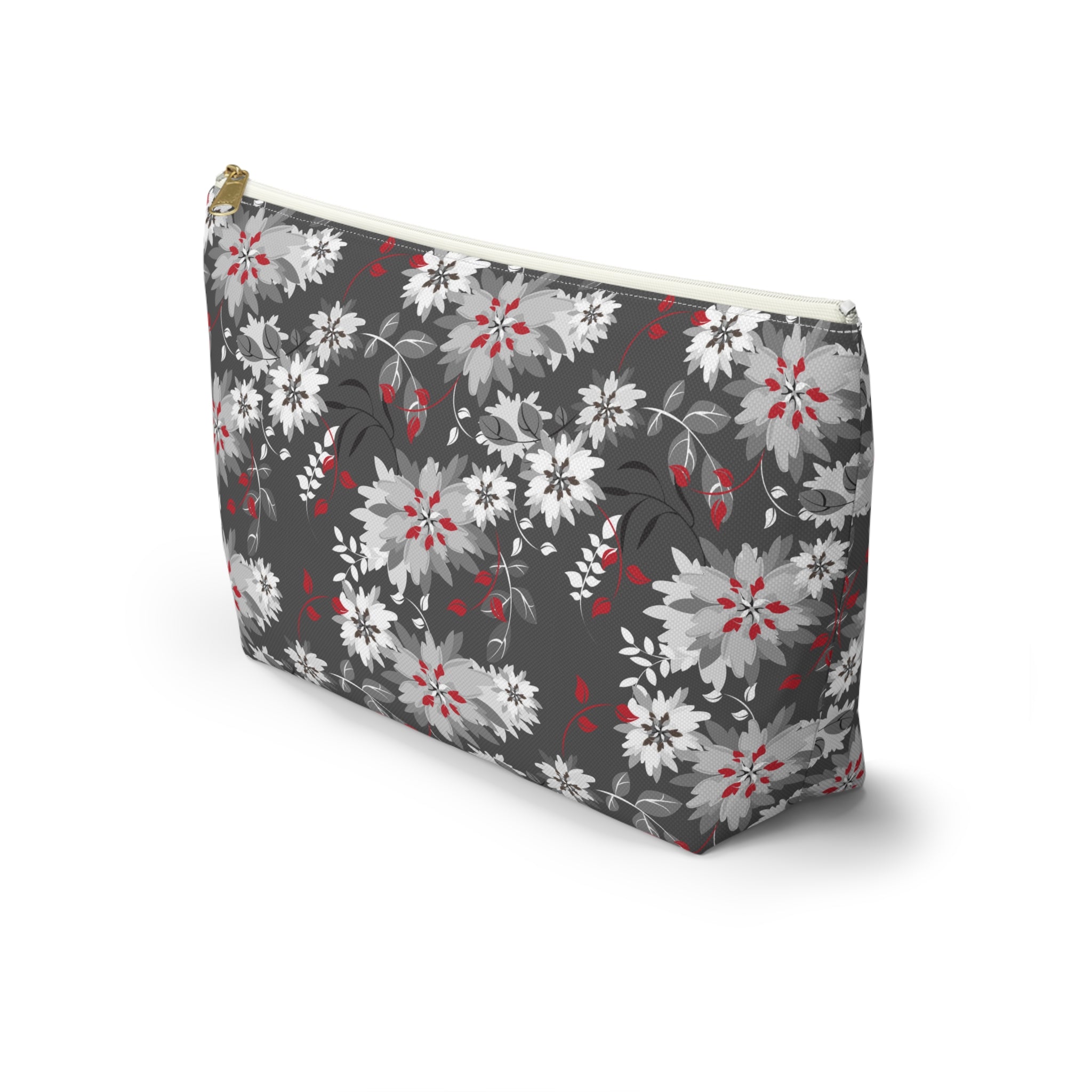 Grey Gardens Floral Cosmetic Bag
