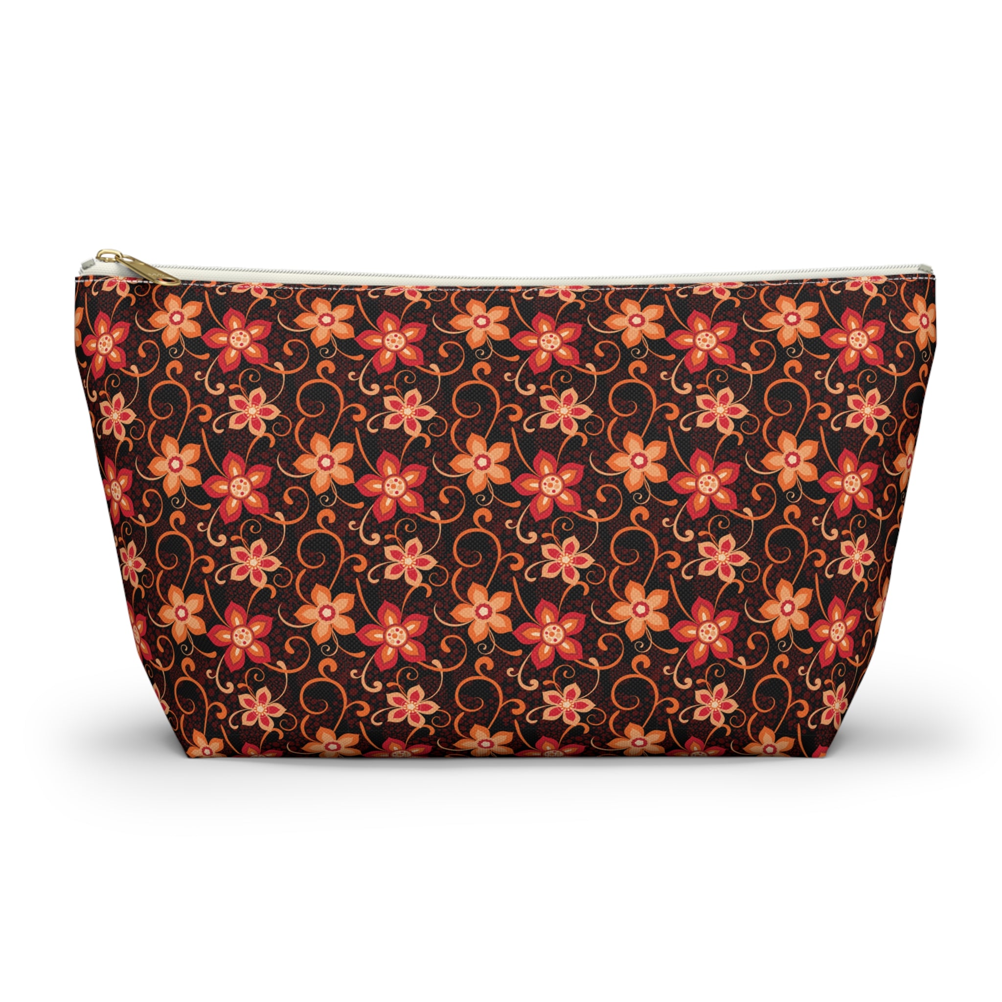 Orange Sunset Botanicals Cosmetic Bag