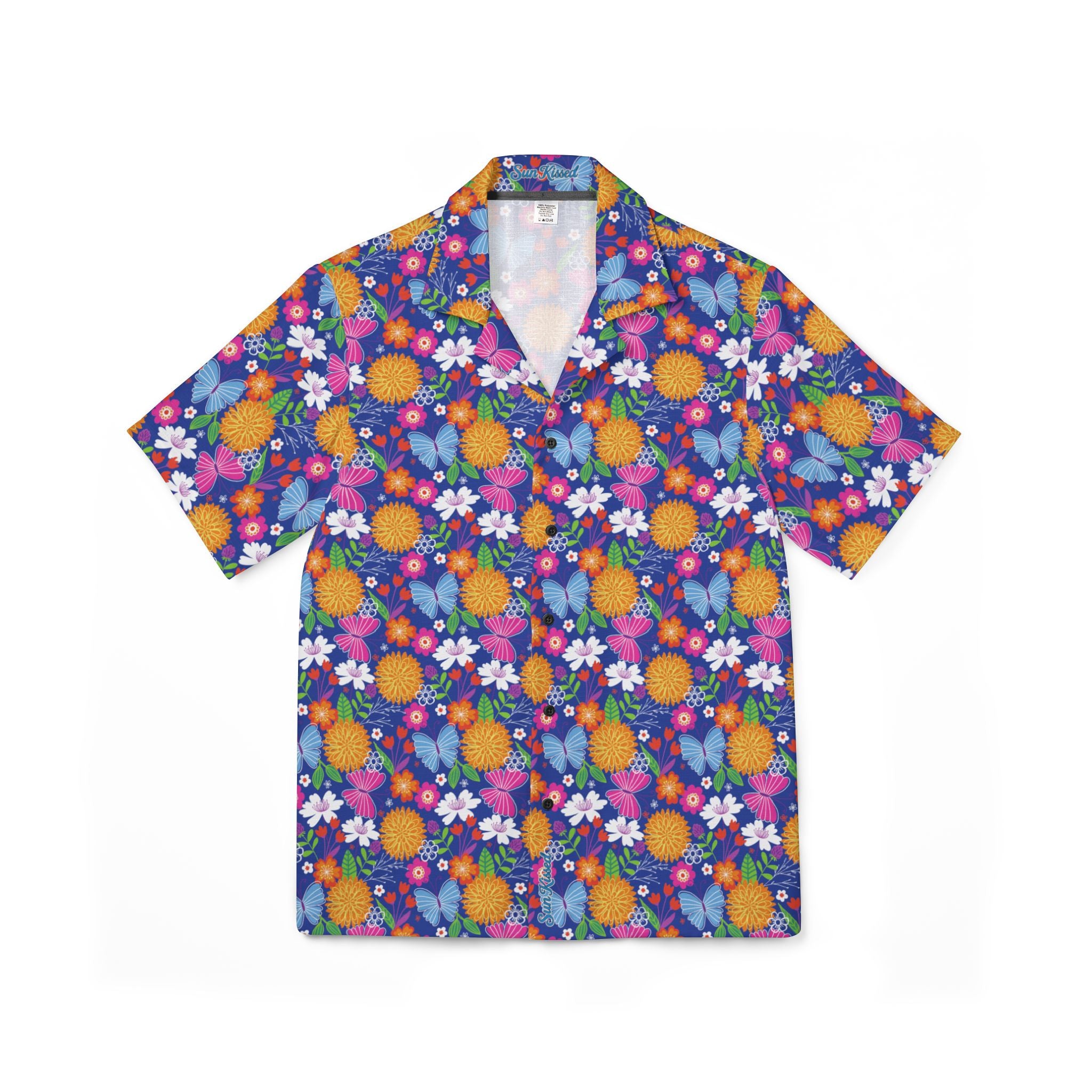 Retro Tropical Butterfly Hawaiian Shirt
