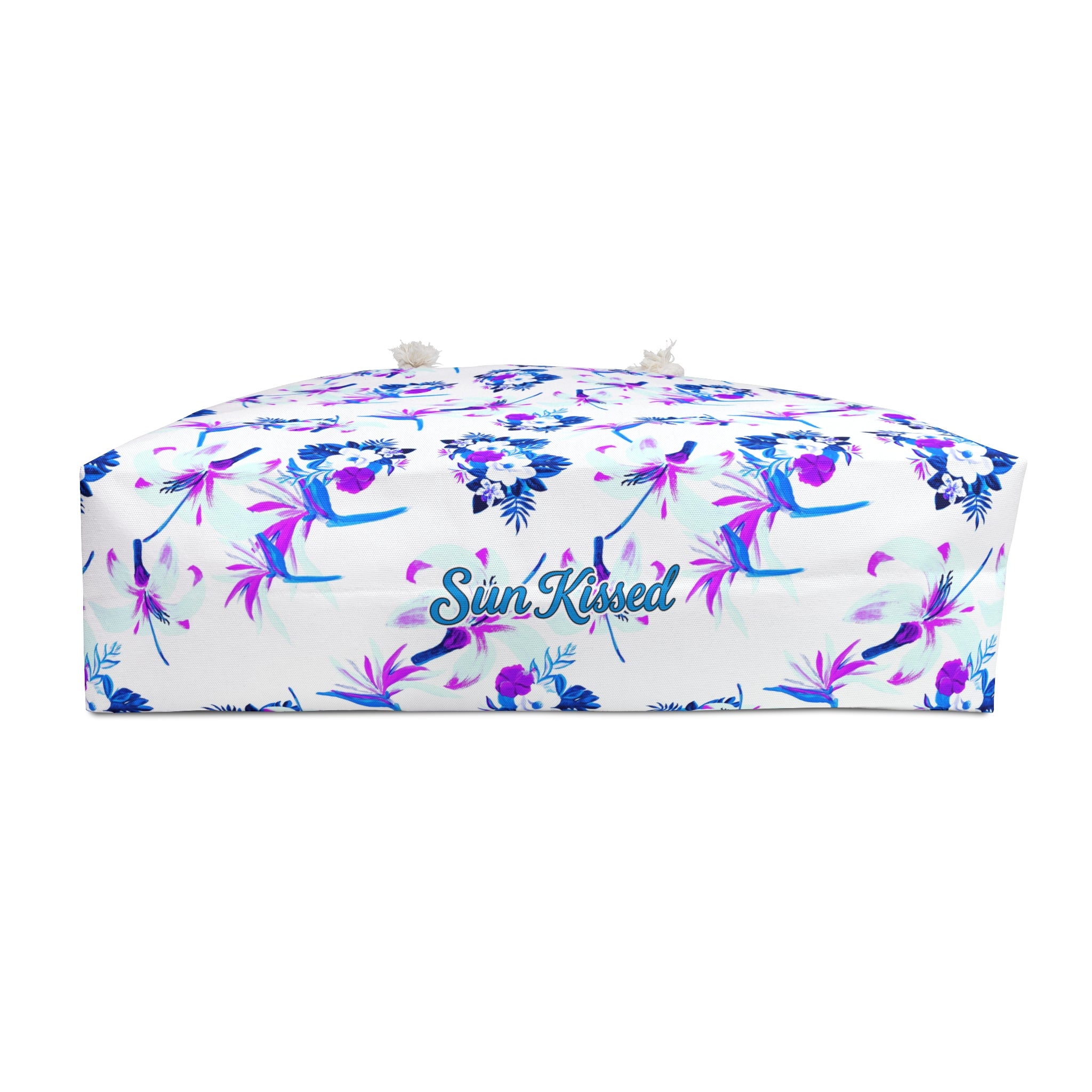 Purple Watercolor Petals Weekender Bag