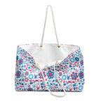 Abstract Pastel Flora Weekender Bag