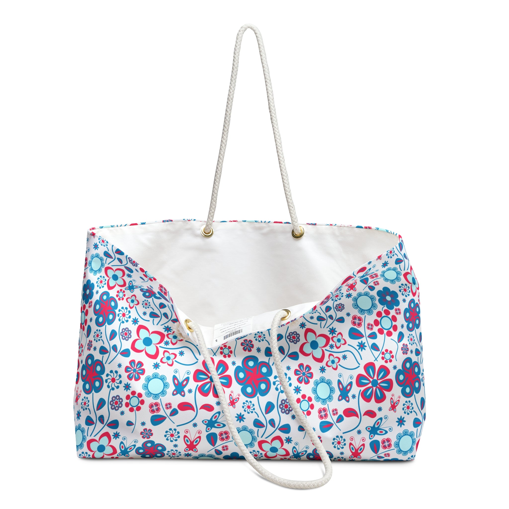 Abstract Pastel Flora Weekender Bag