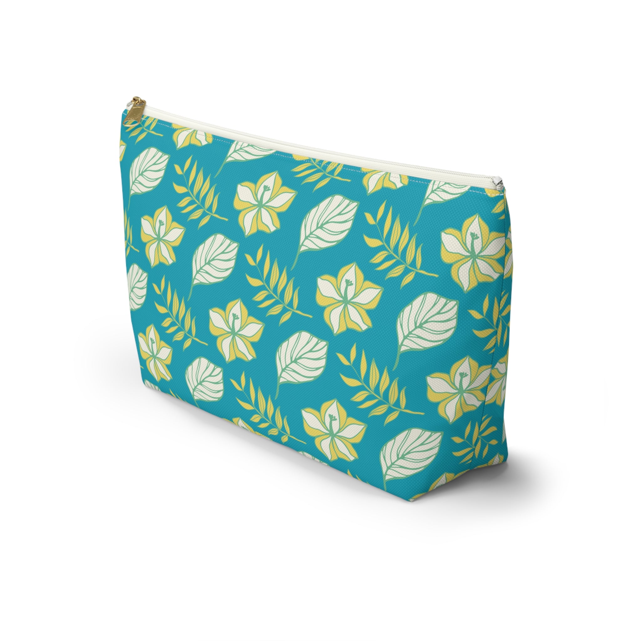 Tropical Island Leaves Cosmetic Bag