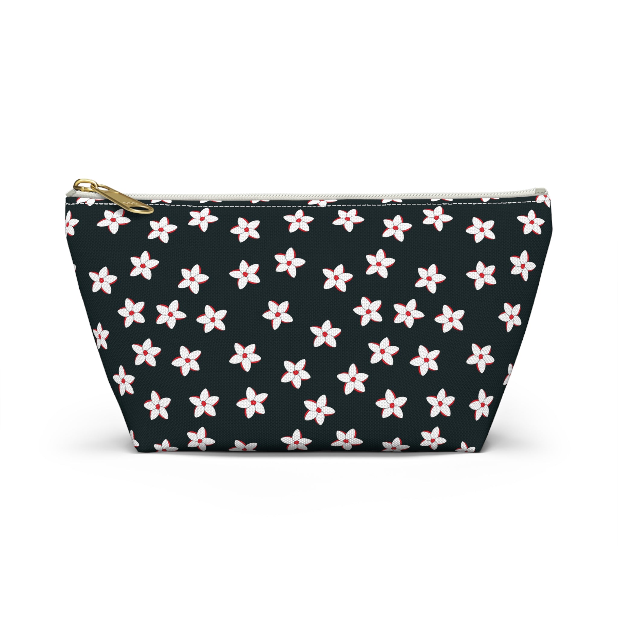 Flowering Daisies Floral Cosmetic Bag