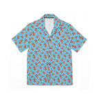 Aqua Flowered Sky Hawaiian Shirt