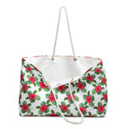 Red Hibiscus Island Weekender Bag