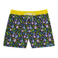 Neon Night Blooms Swim Trunks