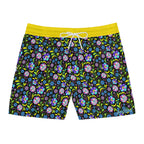 Neon Night Blooms Swim Trunks