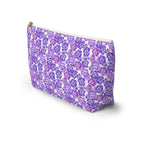 Shades of Purple Hibiscus Flower Cosmetic Bag