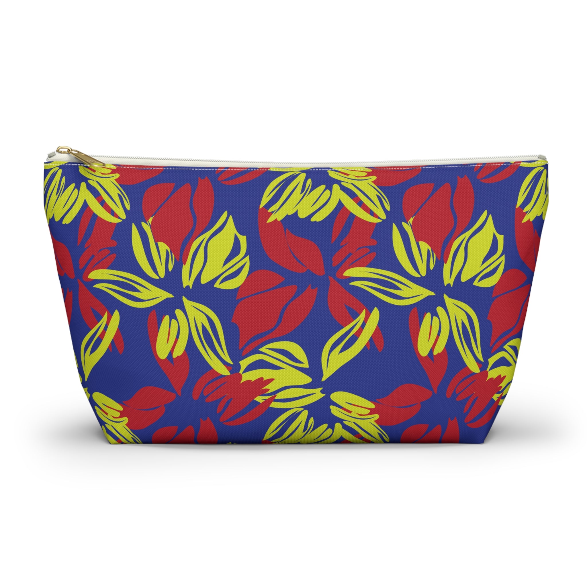 Vibrant Abstract Floral Cosmetic Bag