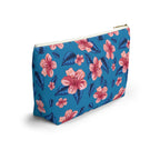 Pink Watercolor Blooms Cosmetic Bag