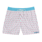 Tropical Flower Hearts Swim Trunks