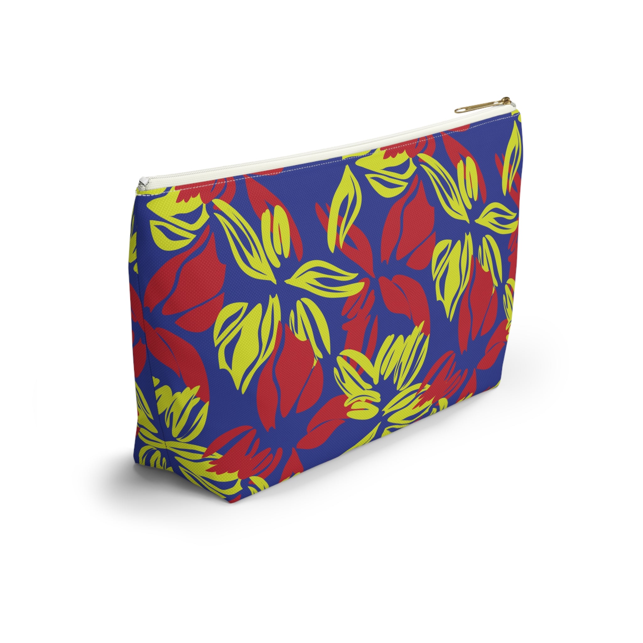 Vibrant Abstract Floral Cosmetic Bag