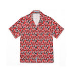Dragonstone Hibiscus Red Floral Hawaiian Shirt