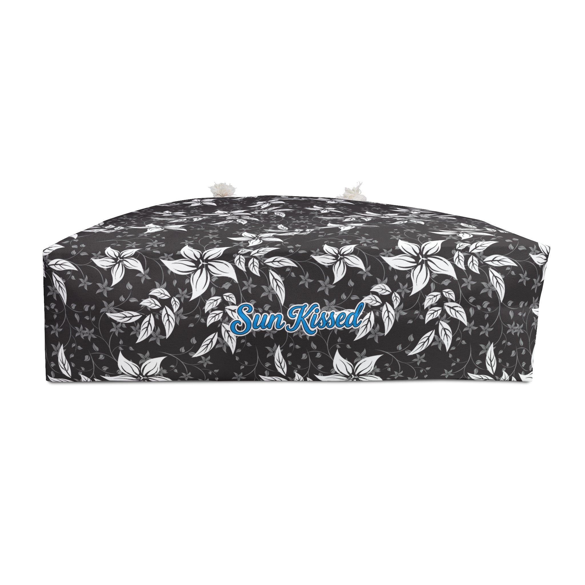 Black Landscape Floral Weekender Bag