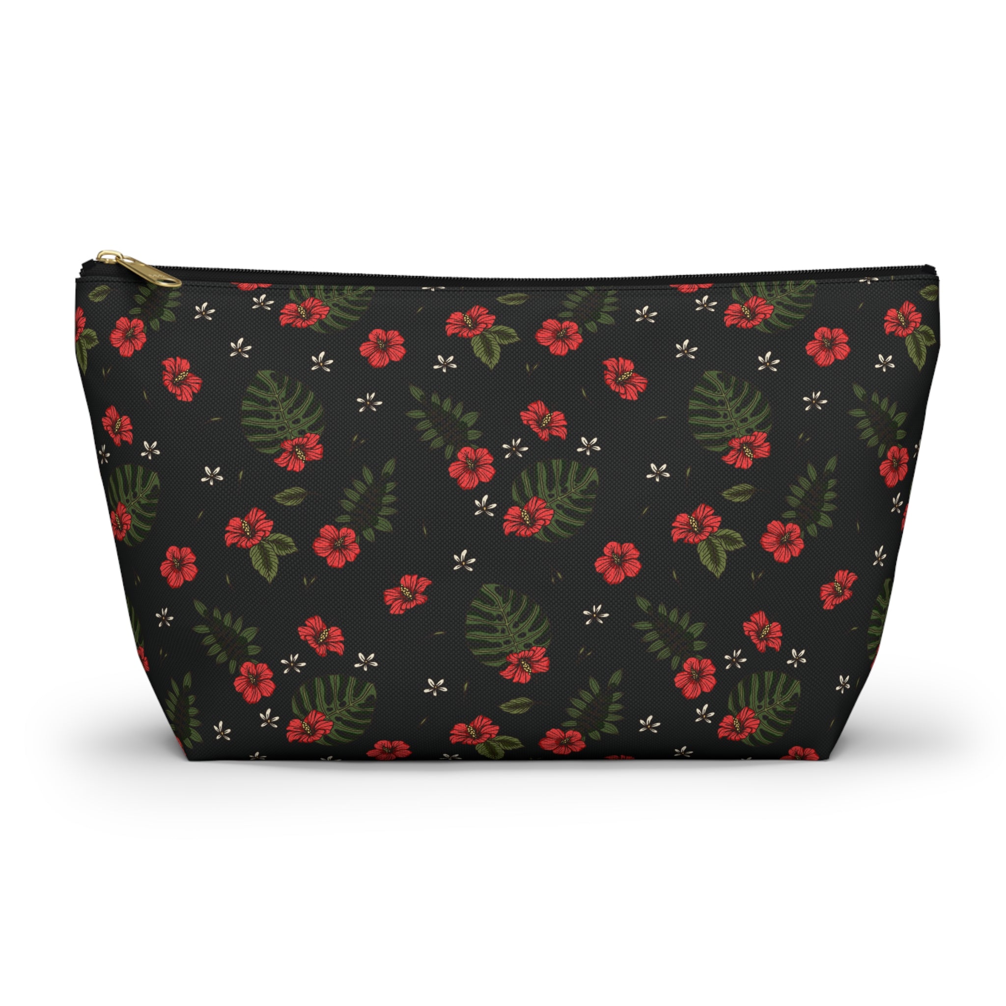 Night Sky Hibiscus Cosmetic Bag