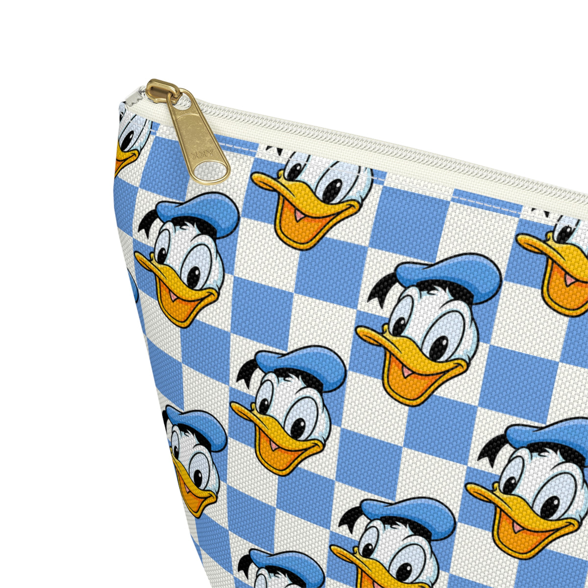Blue Checkerboard Donald Cosmetic Bag