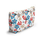 Floating Blooms Floral Cosmetic Bag