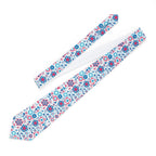 Abstract Pastel Flora Mens Necktie