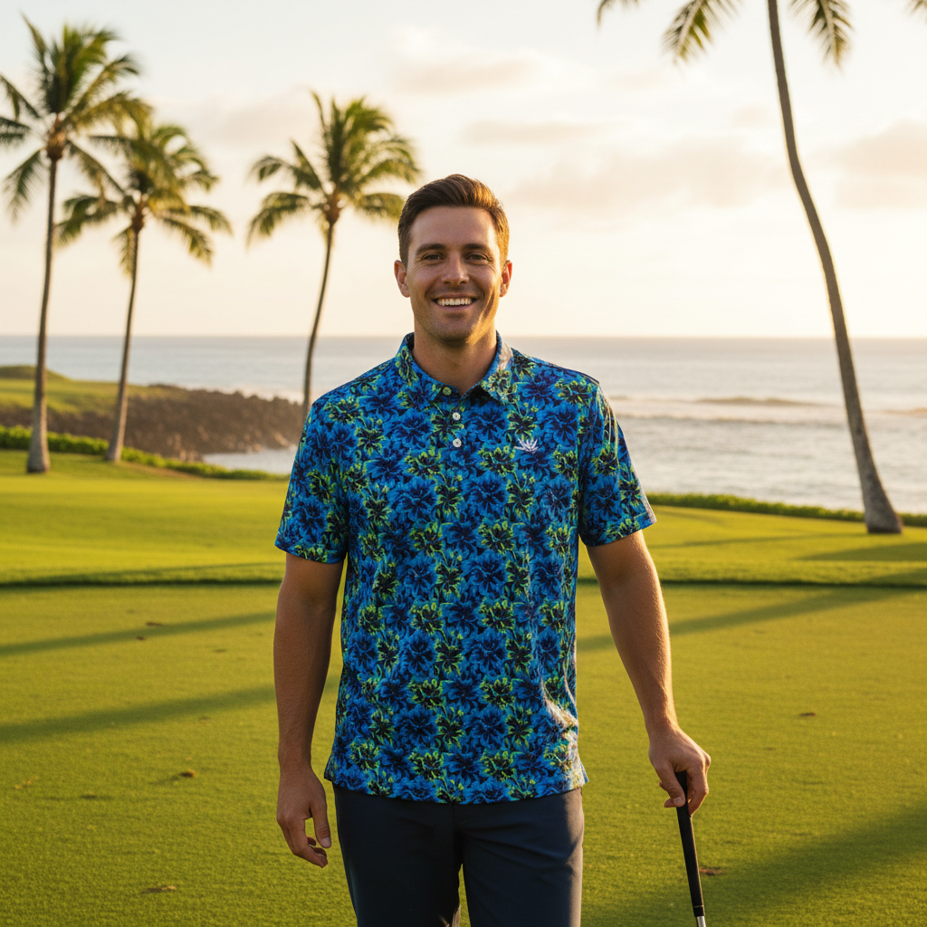 Black Light Hibiscus - Golf