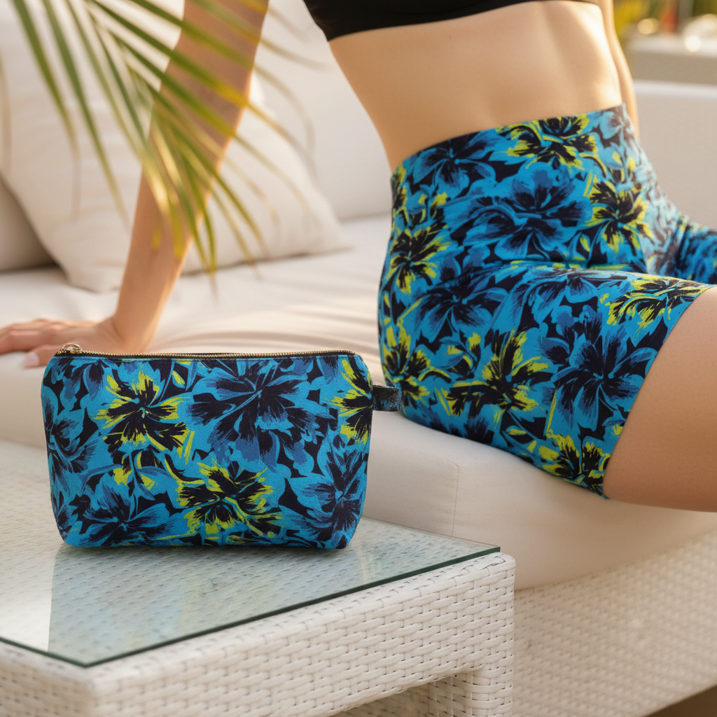 Black Light Hibiscus — Image 4 Cosmetic Pouch Upsell