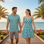 Blue Monstera - Couple