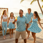 Blue Monstera - Group
