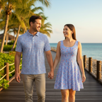 Blue Watercolor - Couple