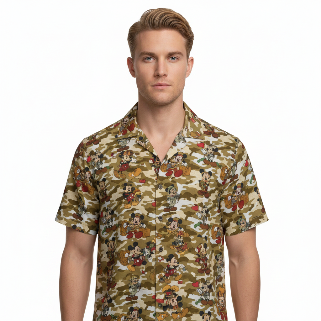 Corrected Jungle Camo waist-up studio portrait