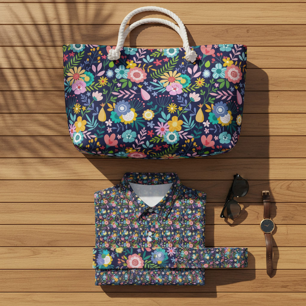 Floral Night Bouquet - Flat Lay