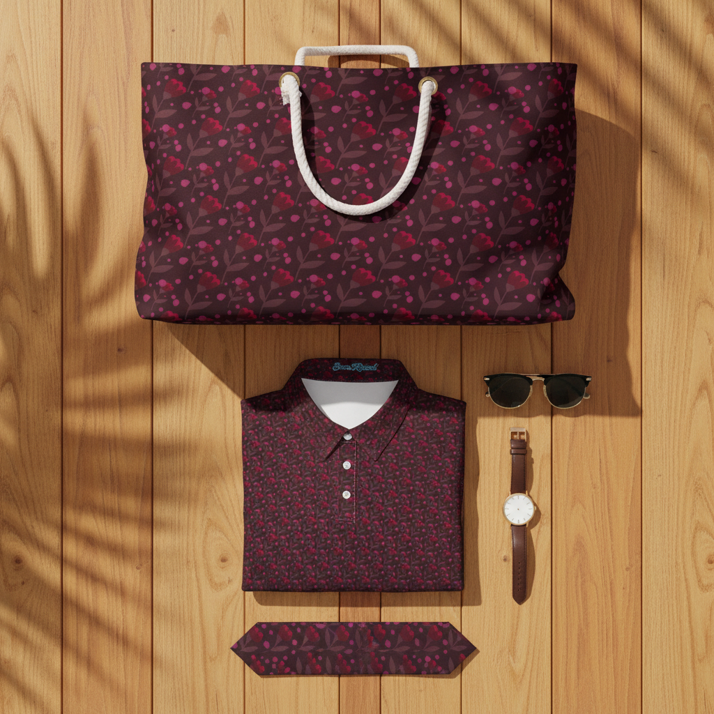 Flying Red Roses - Flat Lay