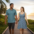 Glossy Pink Lattice - Couple