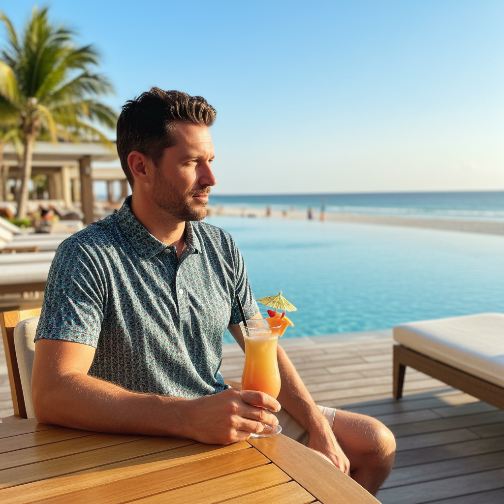 Glossy Pink Lattice - Hotel Terrace